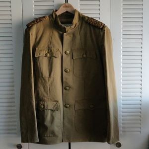 NEW Denim & Supply Ralph Lauren Khaki Nehru Jacket